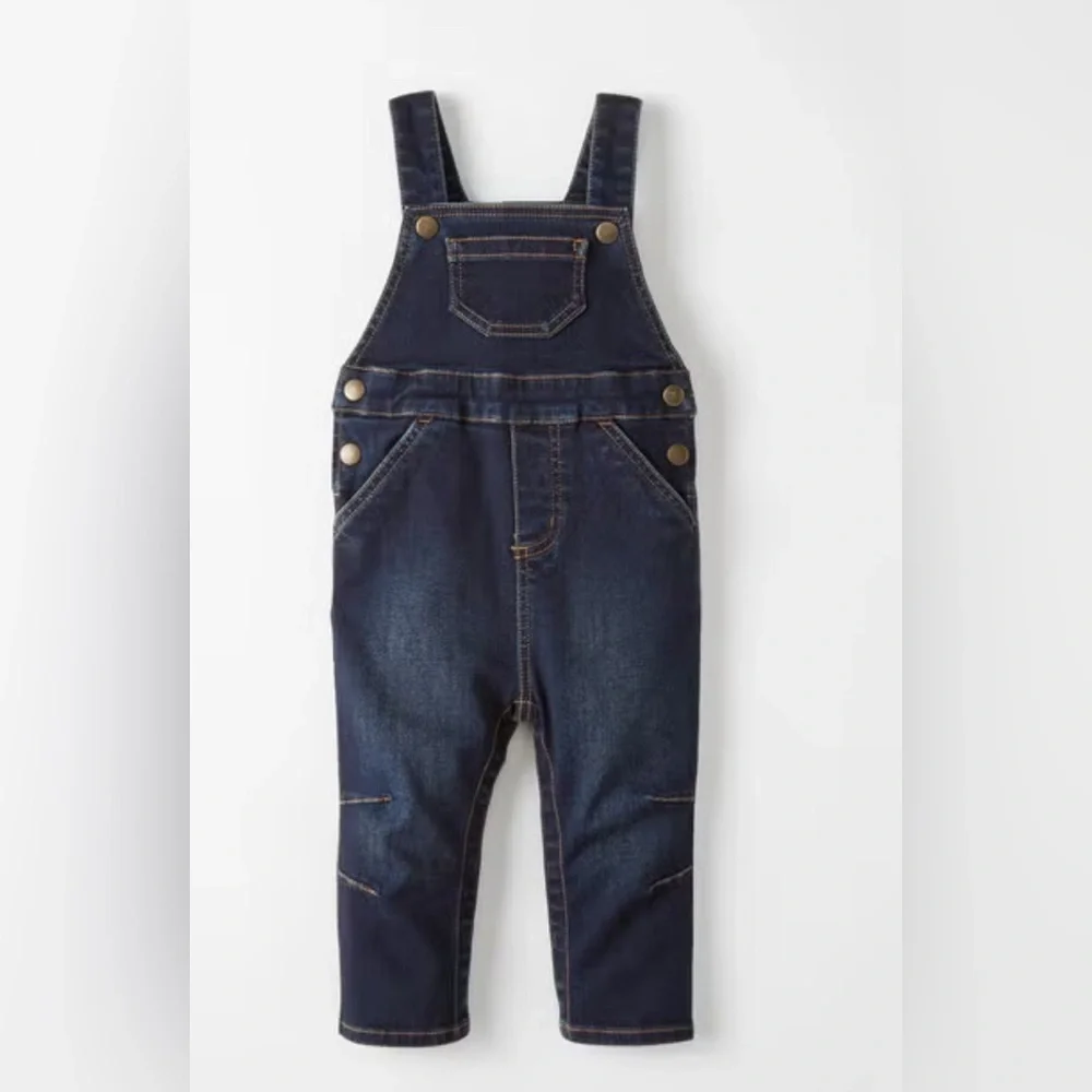 Hanna‎ Andersson Infant Denim Overalls 3-6M